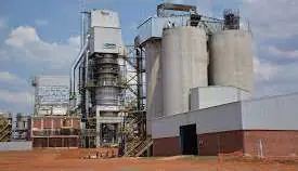 Handyman's lime plant with silos, Ndola