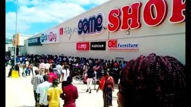 Crowds at the opening of Mukuba Mall, Kitwe