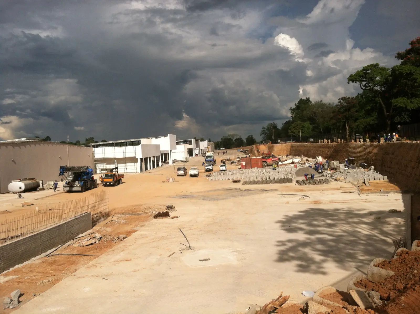 External works and parking area nearing completion at Mukuba Mall